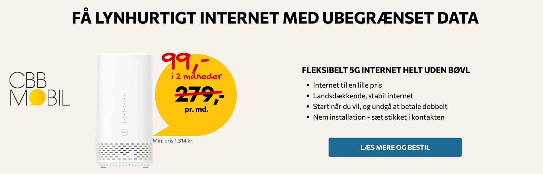 mobilt bredbånd priser